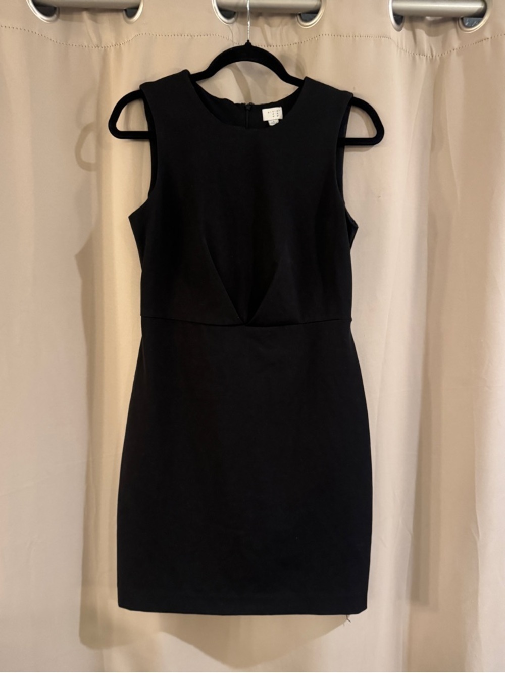 A New Day Classic Black Sleeveless Sheath Dress